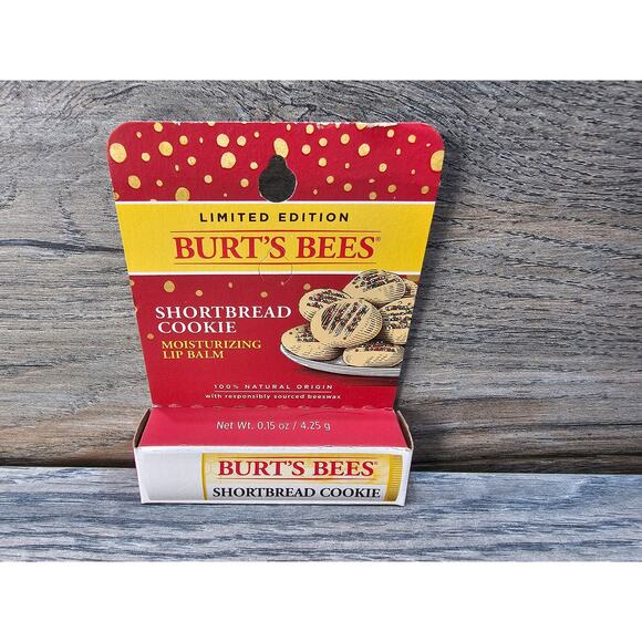 Burt's Bees 100% Natural Origin Moisturizing Lip Balm, Shortbread Cookie - Picture 1 of 3